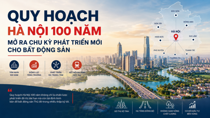 Quy hoạch Hà Nội 100 năm không chỉ là chiến lược phát triển đô thị dài hạn mà còn được đánh giá là yếu tố có khả năng tái định hình bản đồ bất động sản Thủ đô trong nhiều thập kỷ tới.